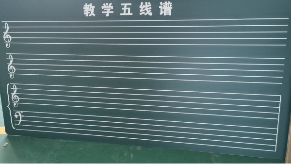 音樂教室黑板五線譜,按音符教學更易懂-優雅樂