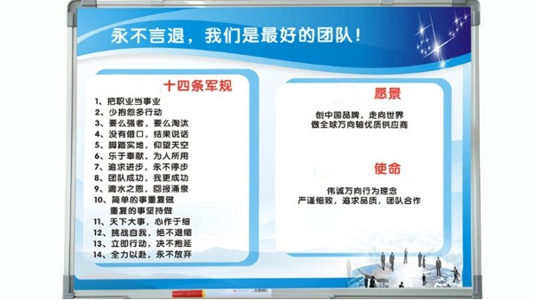【標準】公司宣傳欄看板設計方案