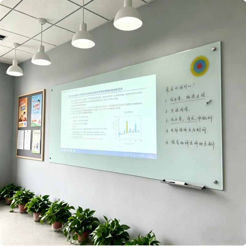 生成圖片：玻璃白板添加PPT投影和板書 (1)