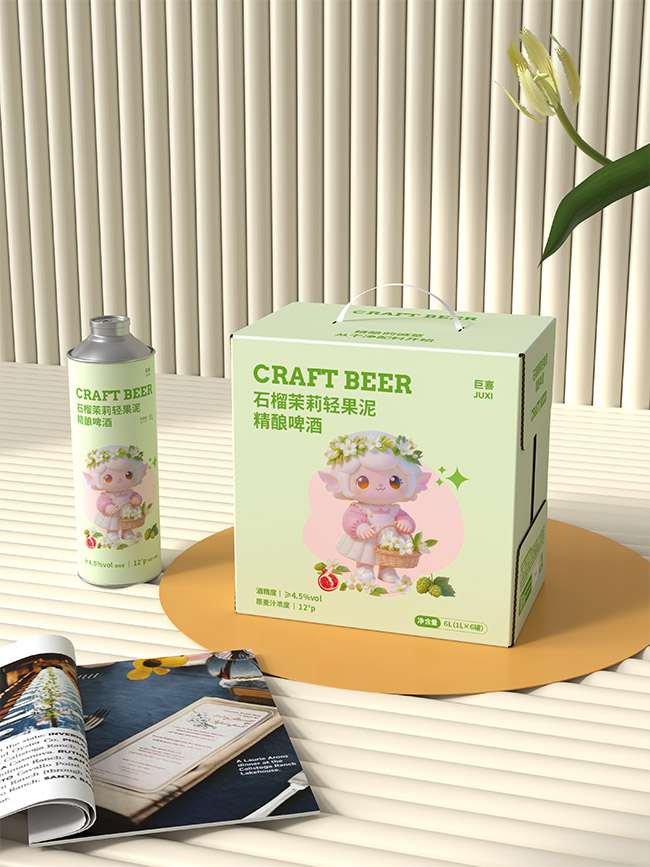 巨喜石榴茉莉輕果泥精釀啤酒酒【12° 1L】