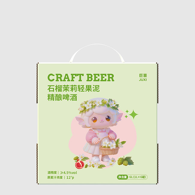 巨喜石榴茉莉輕果泥精釀啤酒酒【12° 1L】